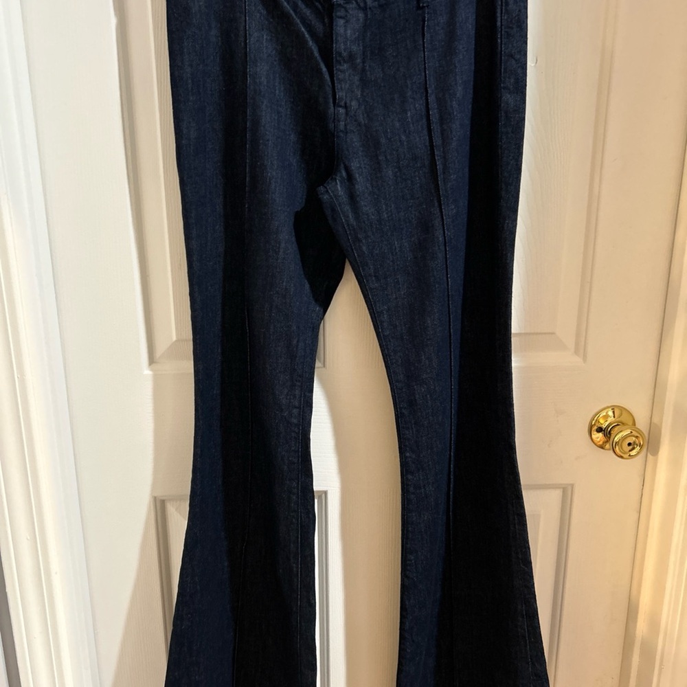 Vintage Authentic Dungarees Ralph Lauren Dark Blue Flare Jeans